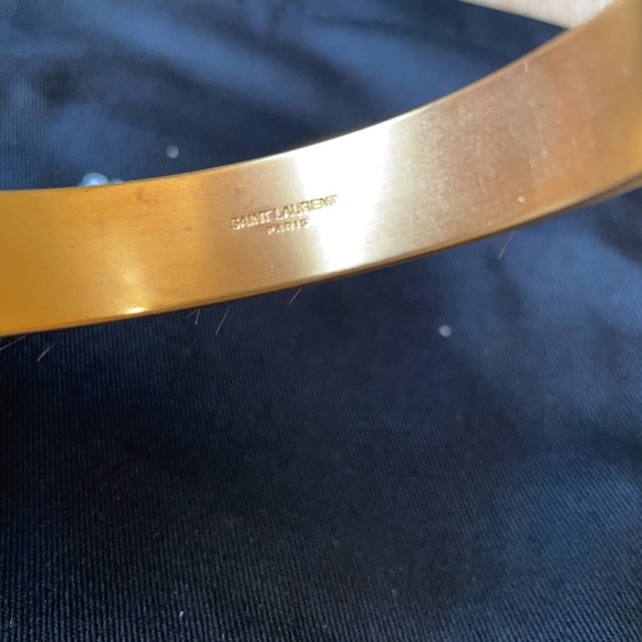 Saint Laurent Animal Bracelet Cheetah Cuff Size S - Picture 3 of 8